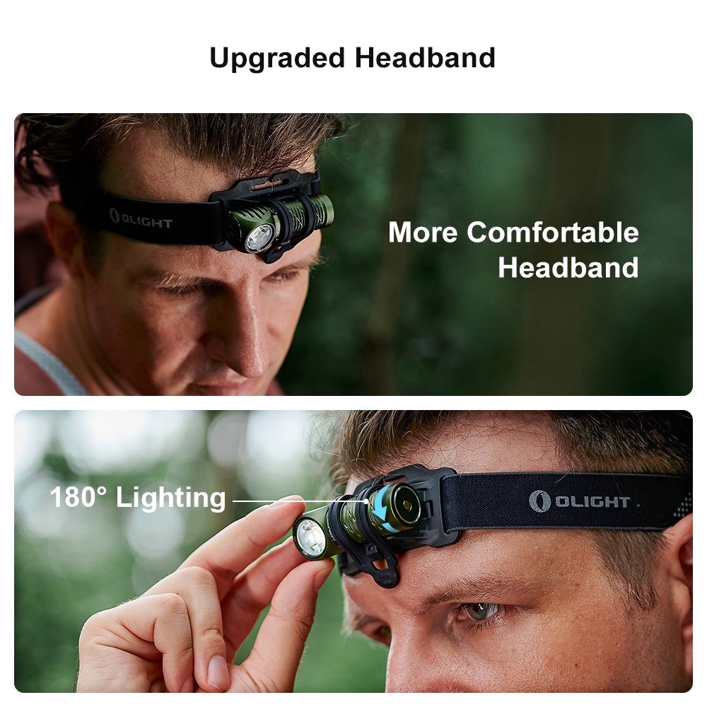 OLIGHT Rechargeable Headlamp PERUN 2 Mini CW 1100 lm - Black