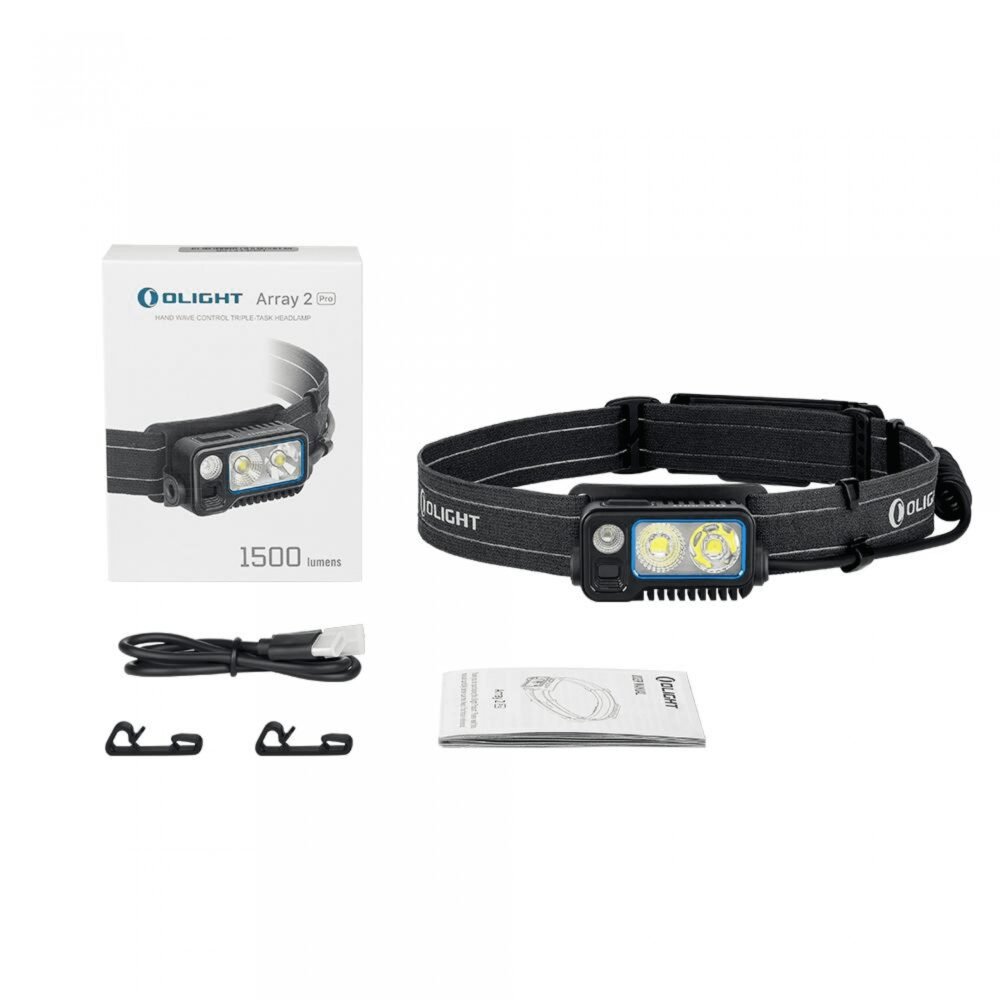 OLIGHT Rechargeable Headlamp ARRAY 2 Pro 1500 lm - Black