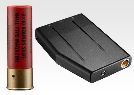 TM Gas GNB Shotgun M870 Tactical, 3/6 Shots - Black/Imitation Wood