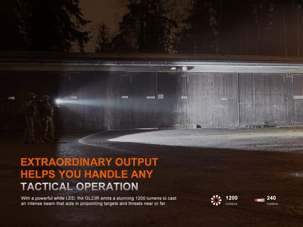 FENIX GL23R TACTICAL LIGHT WITH Green LASER SIGHT