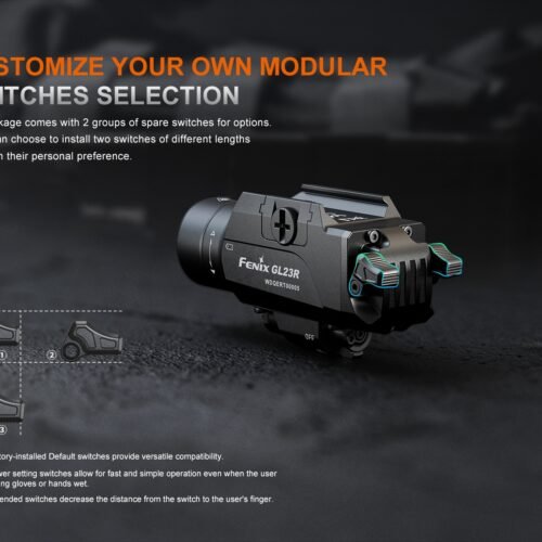 FENIX GL23R TACTICAL LIGHT WITH Green LASER SIGHT