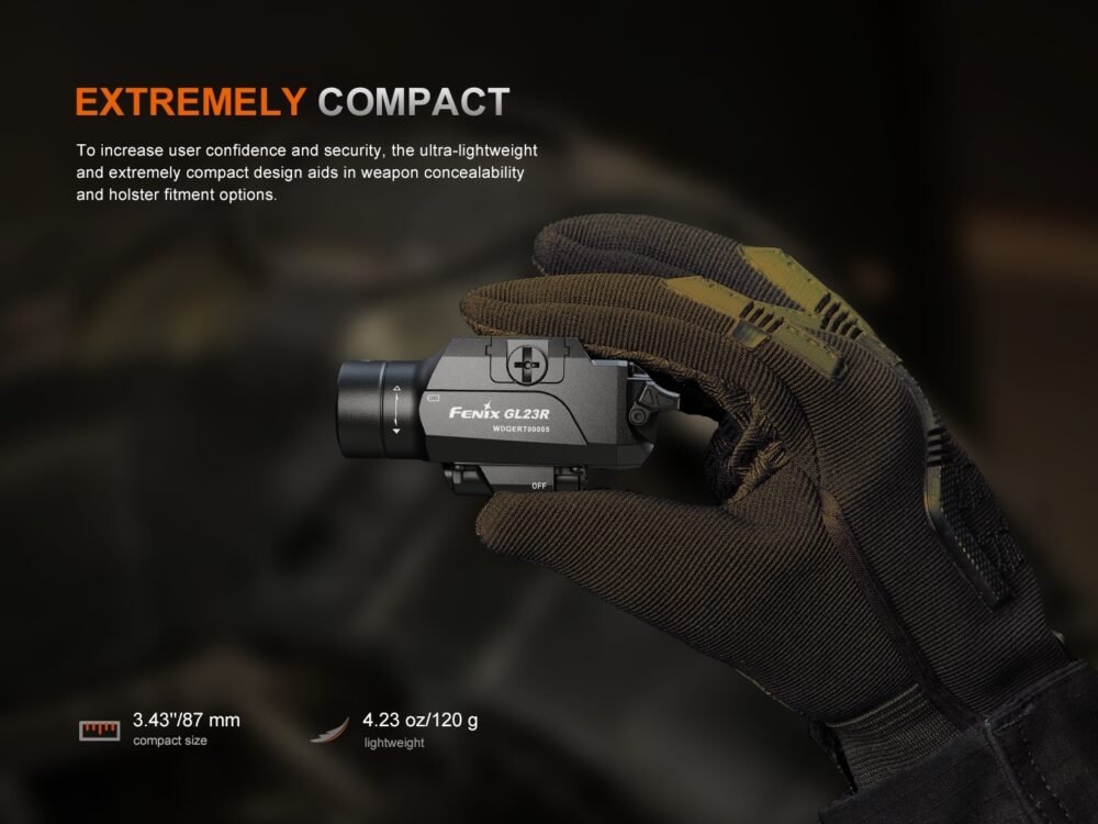 FENIX GL23R TACTICAL LIGHT WITH Green LASER SIGHT