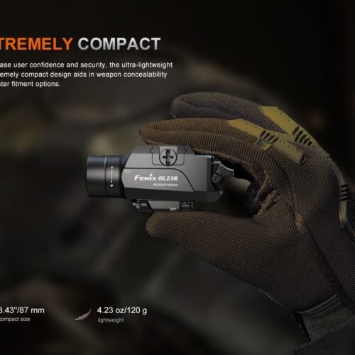 FENIX GL23R TACTICAL LIGHT WITH Green LASER SIGHT