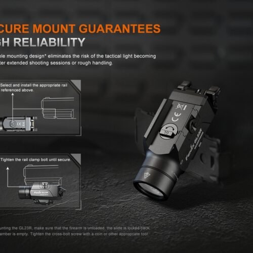 FENIX GL23R TACTICAL LIGHT WITH Green LASER SIGHT