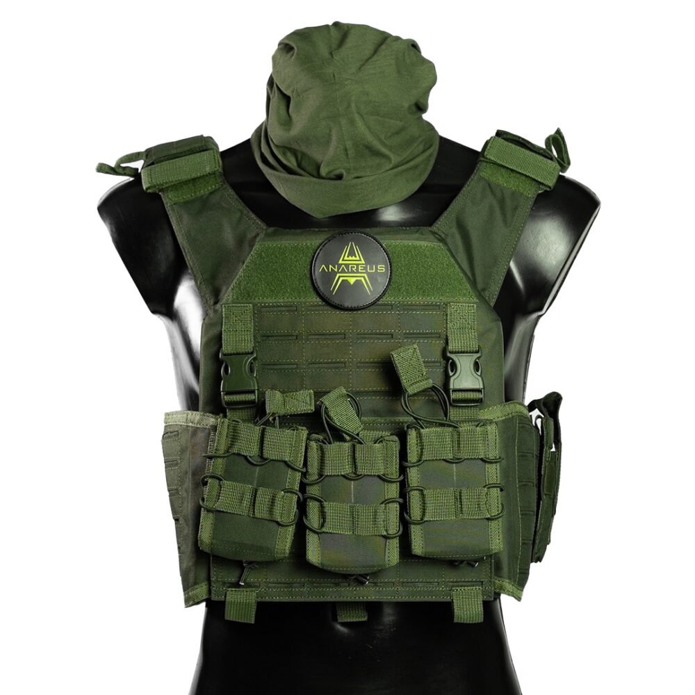 65505 ANAREUS SPIDER Modular Plate Carrier - Green