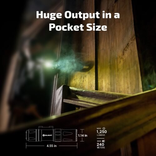 OLIGHT Rifle Flashlight ODIN Mini 1250 lm, M-LOK Mount - Tan