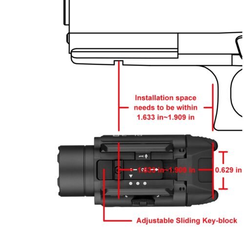 OLIGHT Pistol Flashlight Valkyrie PL-3R 1500 lm - Tan
