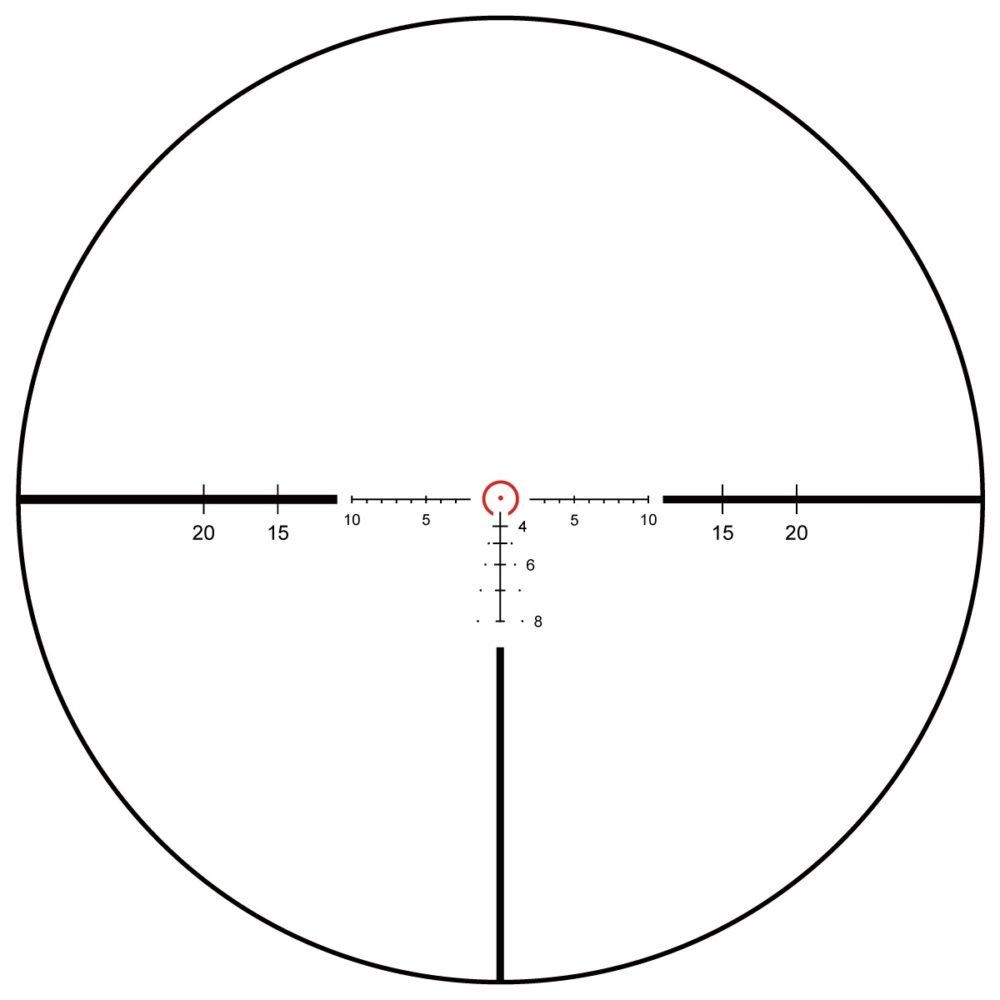LPVO Riflescope CONTINENTAL X8 1-8x24 ED TACTICAL SFP - Black
