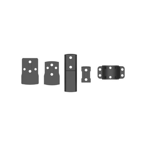 65922 VO Mounting Kit for Red Dot Sight on 30mm X-ACCU Rings (4 screws) - Black