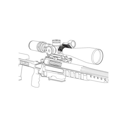 65926 VO Mounting Kit for Red Dot Sight on 30mm X-ACCU Rings (4 screws) - Black
