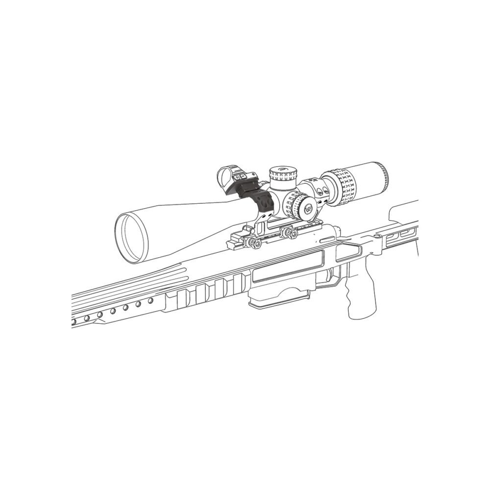 65929 VO Mounting Kit for Red Dot Sight on 30mm X-ACCU Rings (4 screws) - Black