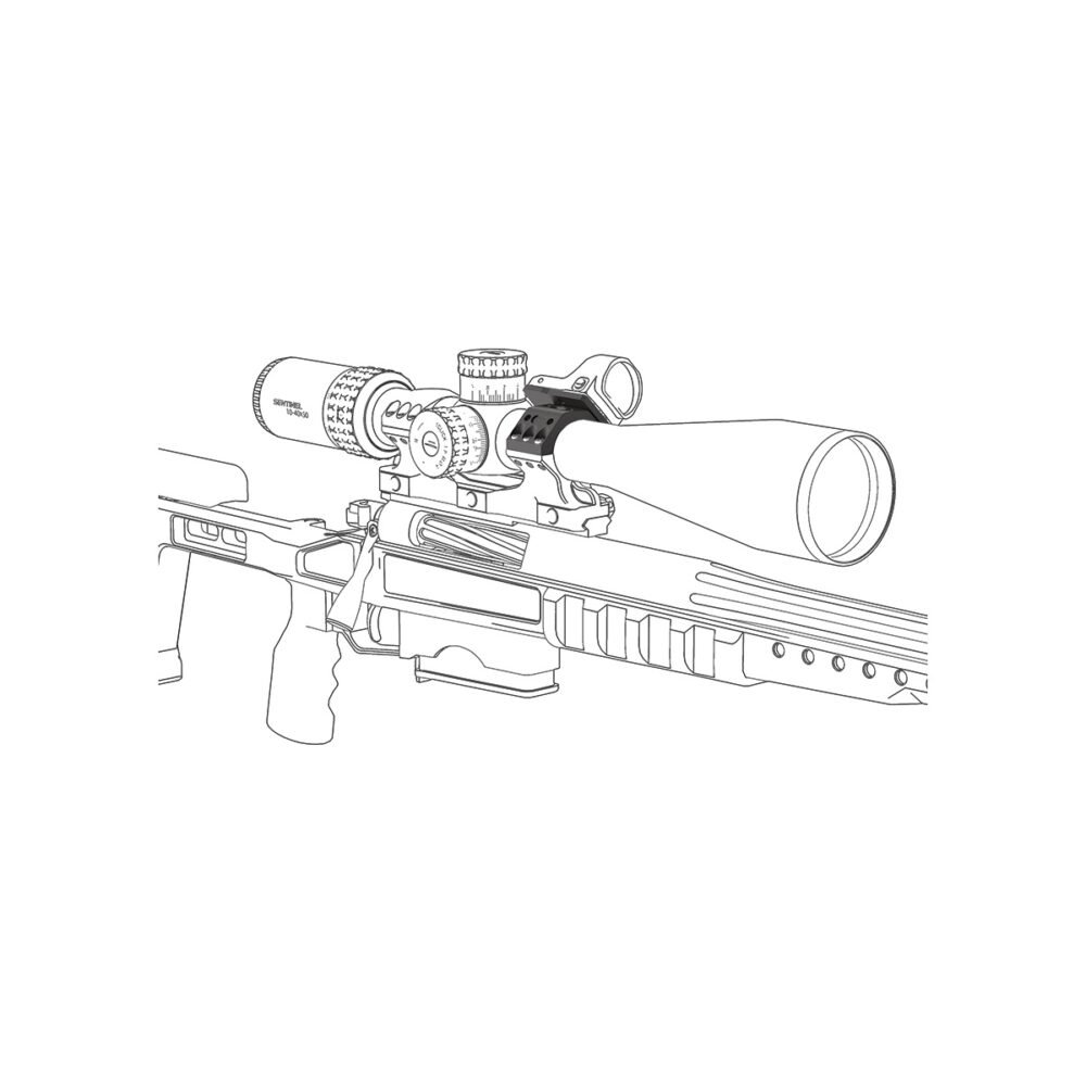 65933 VO Mounting Kit for Red Dot Sight on 30mm X-ACCU Rings (6 screws) - Black