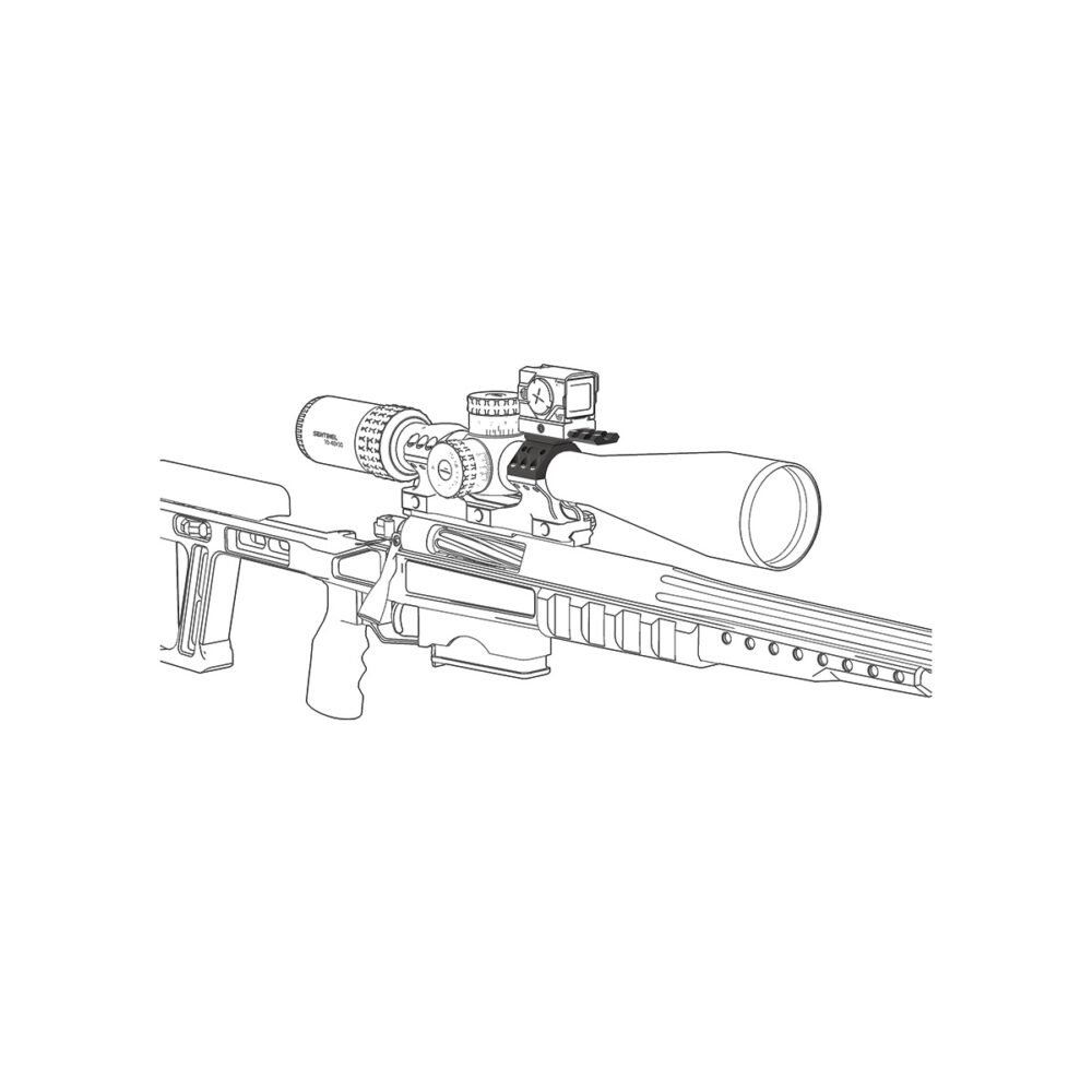 65934 VO Mounting Kit for Red Dot Sight on 30mm X-ACCU Rings (6 screws) - Black