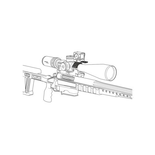 65934 VO Mounting Kit for Red Dot Sight on 30mm X-ACCU Rings (6 screws) - Black