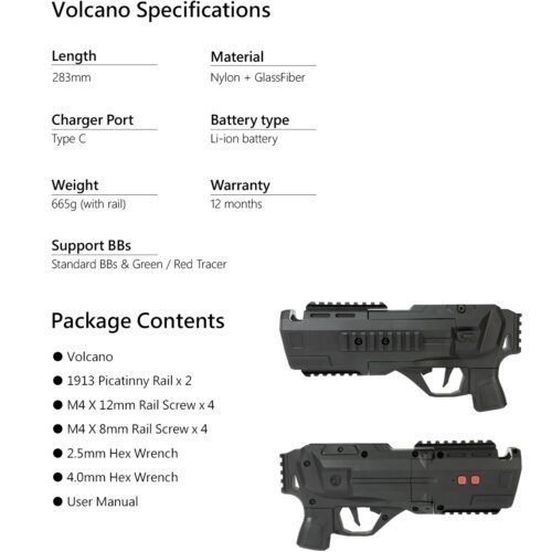 AceTech VOLCANO Tracer Grenade Launcher 40mm - Black