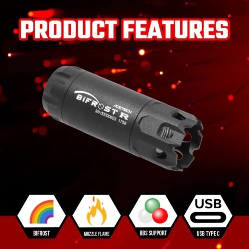 AceTech BIFROST R Tracer Unit with Muzzle Flame - Black