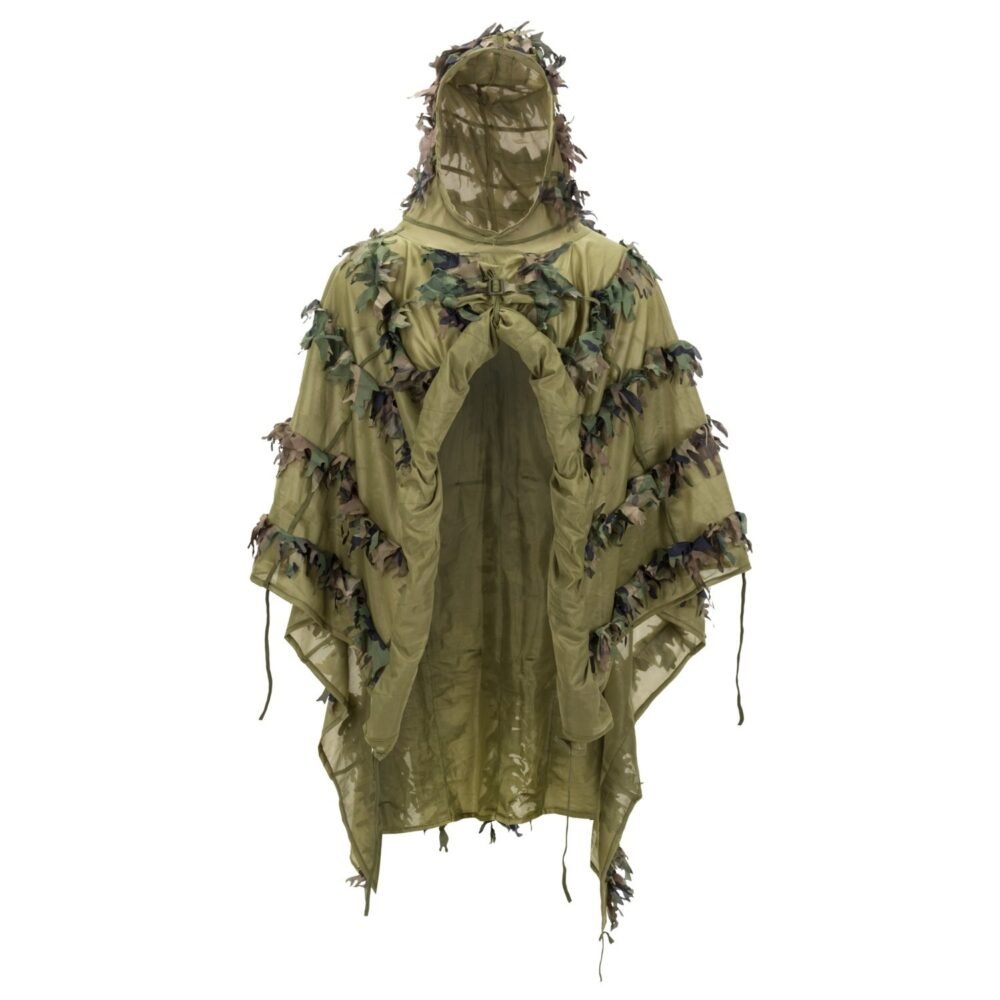 HELIKON 3D Ghillie Poncho(R) LEAF - US Woodland