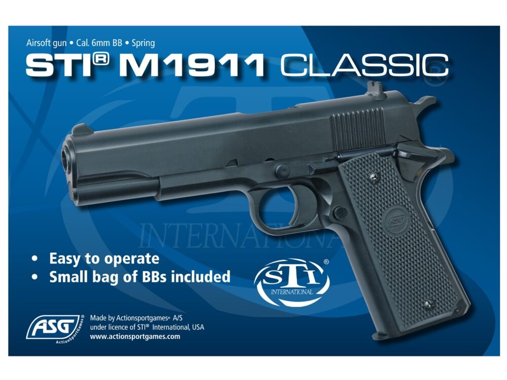 ASG Spring Powered Pistol STI(R) M1911 Classic - Black