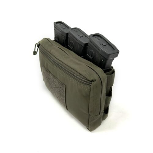 WAS Triple Snap MAG Molle Utility Pouch (AR15 / AK) - Ranger Green