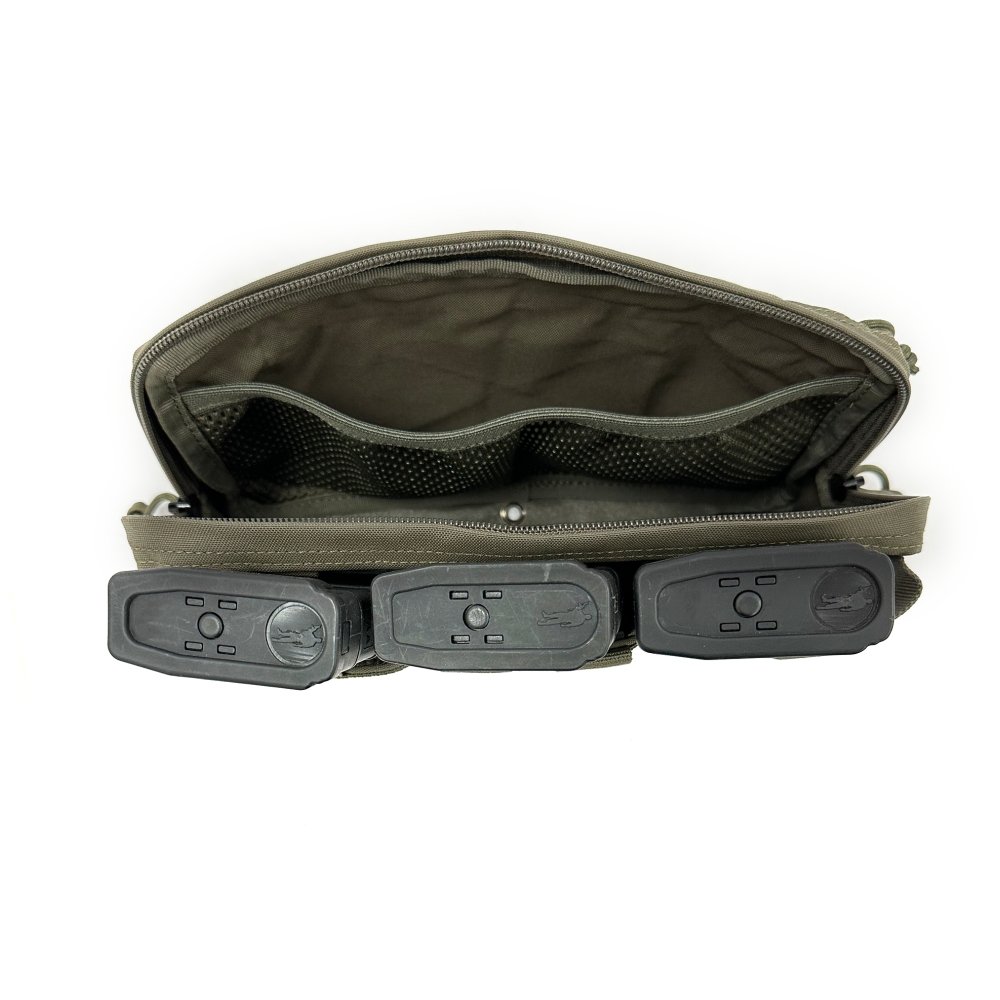 WAS Triple Snap MAG Molle Utility Pouch (AR15 / AK) - Ranger Green