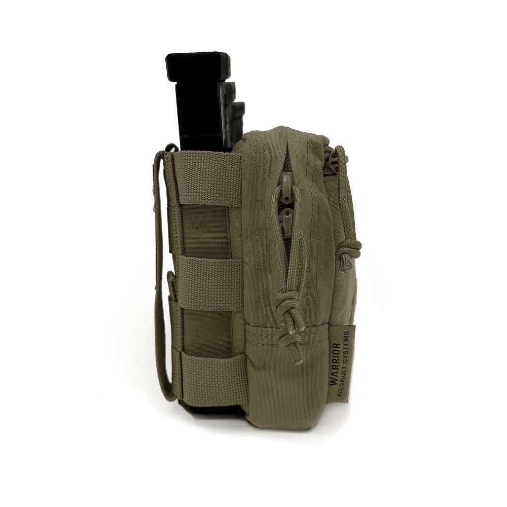 WAS Triple Snap MAG Molle Utility Pouch (AR15 / AK) - Ranger Green