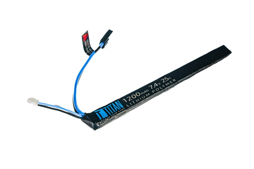 Li-Pol Battery TITAN 7,4V 1200mAh, 25C (Tamiya) - Stick (AK)