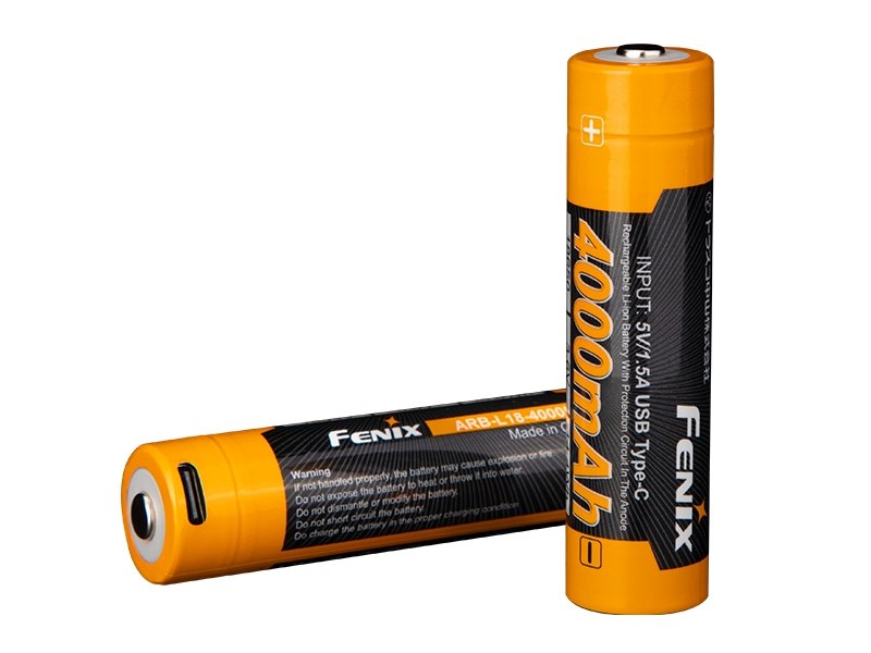 Charging battery USB-C Fenix 18650 4000 mAh (Li-Ion)