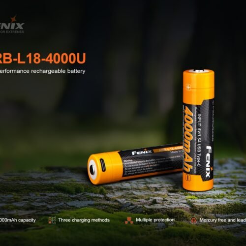 Charging battery USB-C Fenix 18650 4000 mAh (Li-Ion)