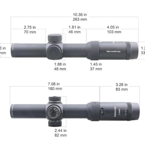 LPVO Riflescope FORESTER 1-5x24 SFP Gen1 - Black
