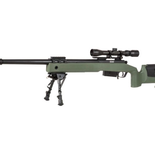 SA M40A5 (SA-S03 CORE(TM)) Sniper Rifle with Accessories - Green