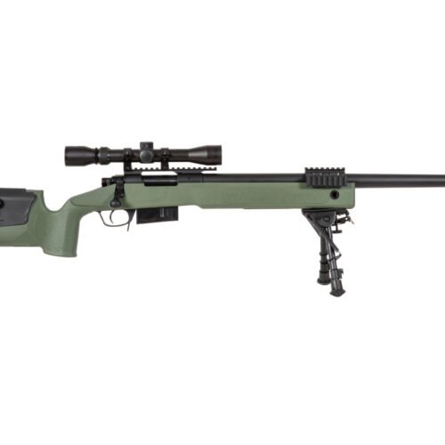 SA M40A5 (SA-S03 CORE(TM)) Sniper Rifle with Accessories - Green