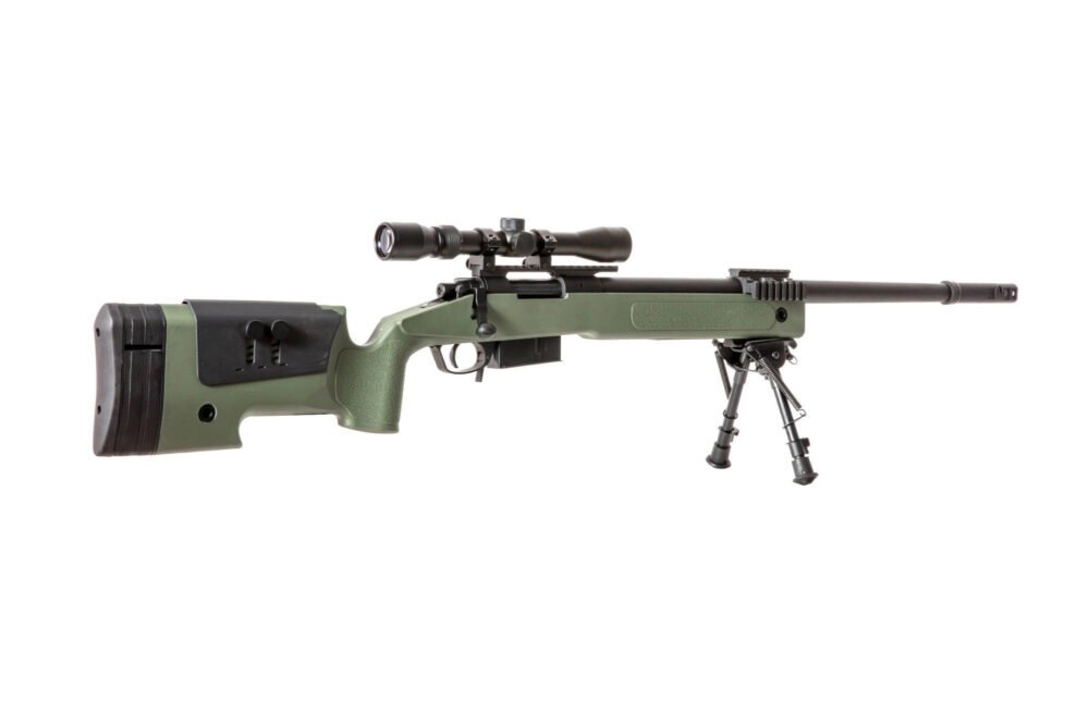SA M40A5 (SA-S03 CORE(TM)) Sniper Rifle with Accessories - Green