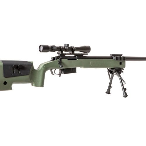 SA M40A5 (SA-S03 CORE(TM)) Sniper Rifle with Accessories - Green