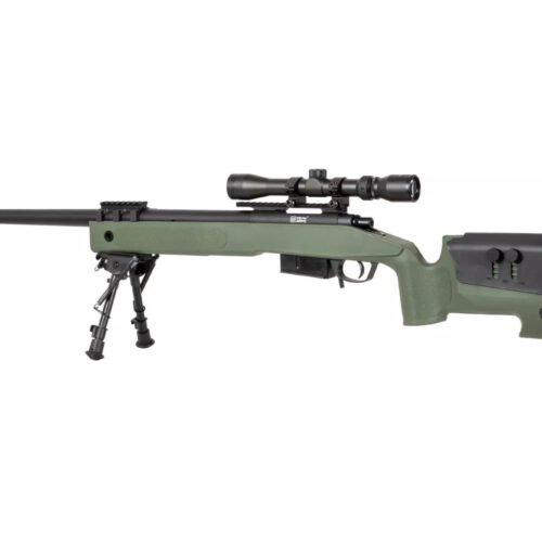 SA M40A5 (SA-S03 CORE(TM)) Sniper Rifle with Accessories - Green