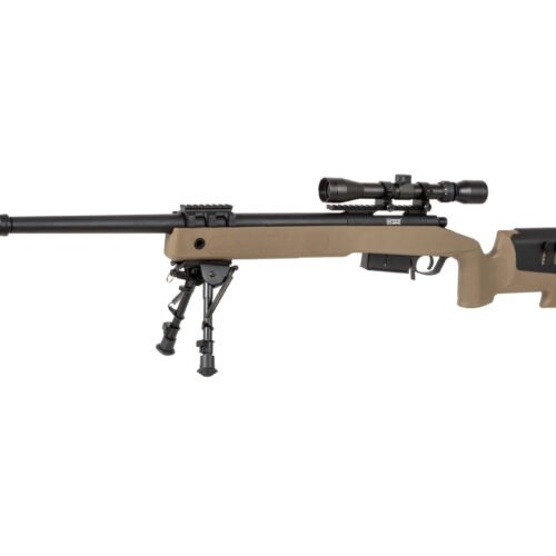 SA M40A5 (SA-S03 CORE(TM)) Sniper Rifle with Accessories - Tan