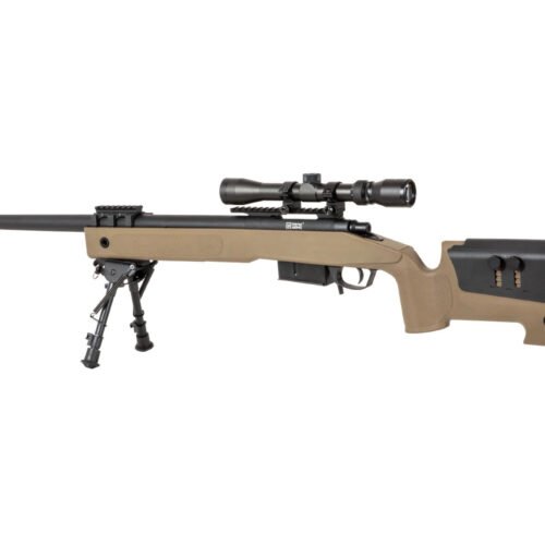 SA M40A5 (SA-S03 CORE(TM)) Sniper Rifle with Accessories - Tan