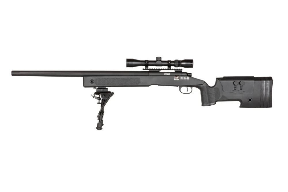 SA M40A3 High Velocity (SA-S02 CORE(TM)) Sniper Rifle with Accessories - Black