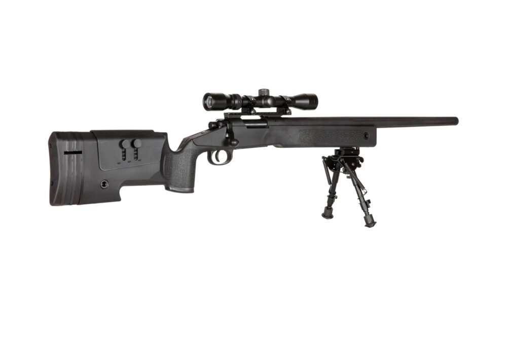 SA M40A3 High Velocity (SA-S02 CORE(TM)) Sniper Rifle with Accessories - Black