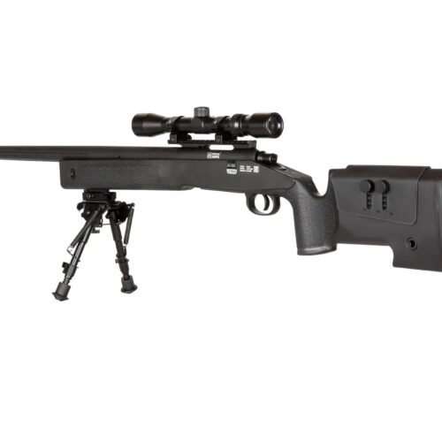 SA M40A3 High Velocity (SA-S02 CORE(TM)) Sniper Rifle with Accessories - Black