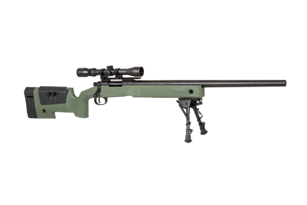 SA M40A3 High Velocity (SA-S02 CORE(TM)) Sniper Rifle with Accessories - Green