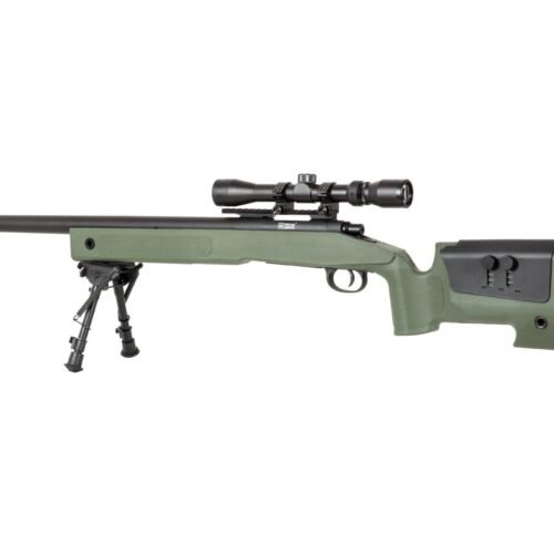SA M40A3 High Velocity (SA-S02 CORE(TM)) Sniper Rifle with Accessories - Green