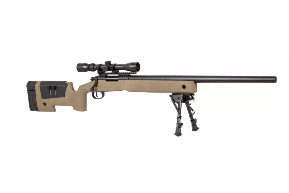 SA M40A3 (SA-S02 CORE(TM)) Sniper Rifle with Accessories - Tan