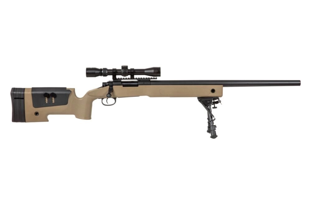 SA M40A3 (SA-S02 CORE(TM)) Sniper Rifle with Accessories - Tan