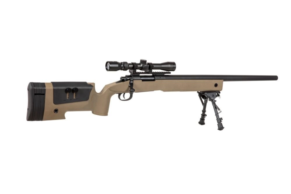 SA M40A3 (SA-S02 CORE(TM)) Sniper Rifle with Accessories - Tan
