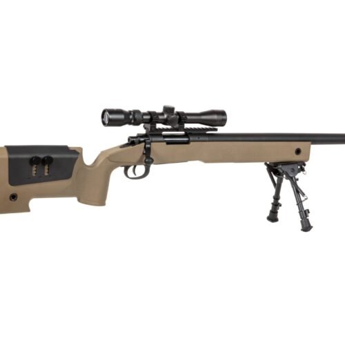 SA M40A3 (SA-S02 CORE(TM)) Sniper Rifle with Accessories - Tan