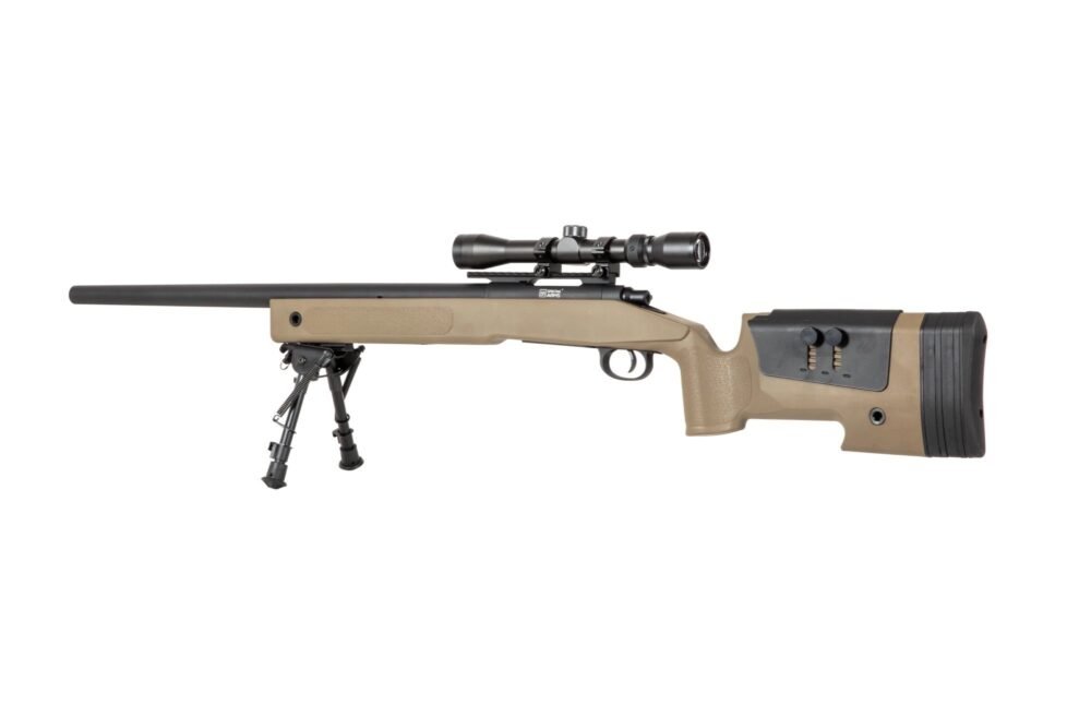 SA M40A3 (SA-S02 CORE(TM)) Sniper Rifle with Accessories - Tan