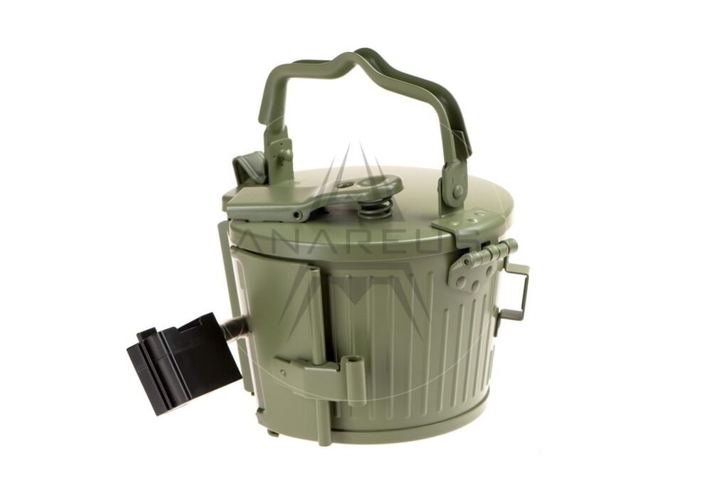 G a G Electric Drum Magazine for MG42, 1700 BBs - Green
