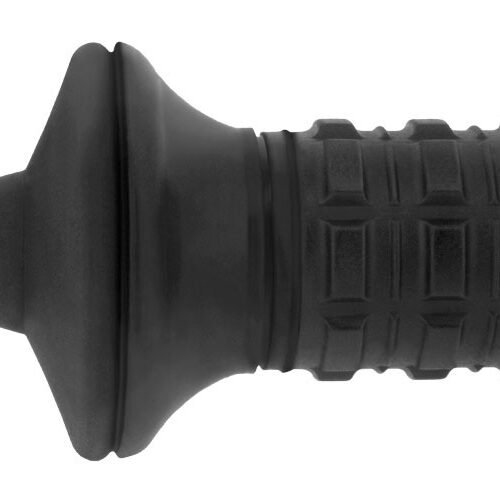 ESP Rubber Baton Tip with Glass Breaker - Black