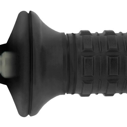 ESP Rubber Baton Tip with Glass Breaker - Black