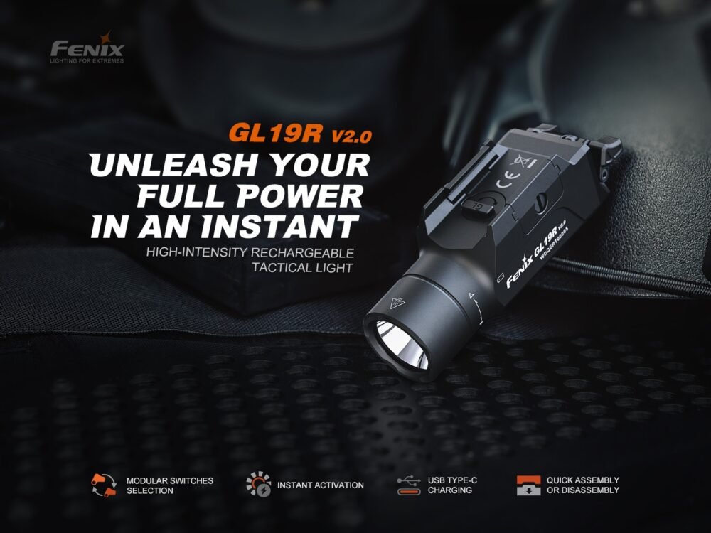 67924 FENIX GL19R V2.0 RECHARGEABLE TAC LIGHT